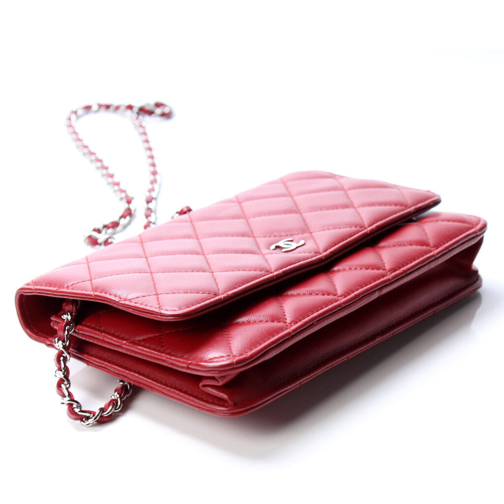 Chanel WOC Classic Quilted Lambskin Clutch Bag