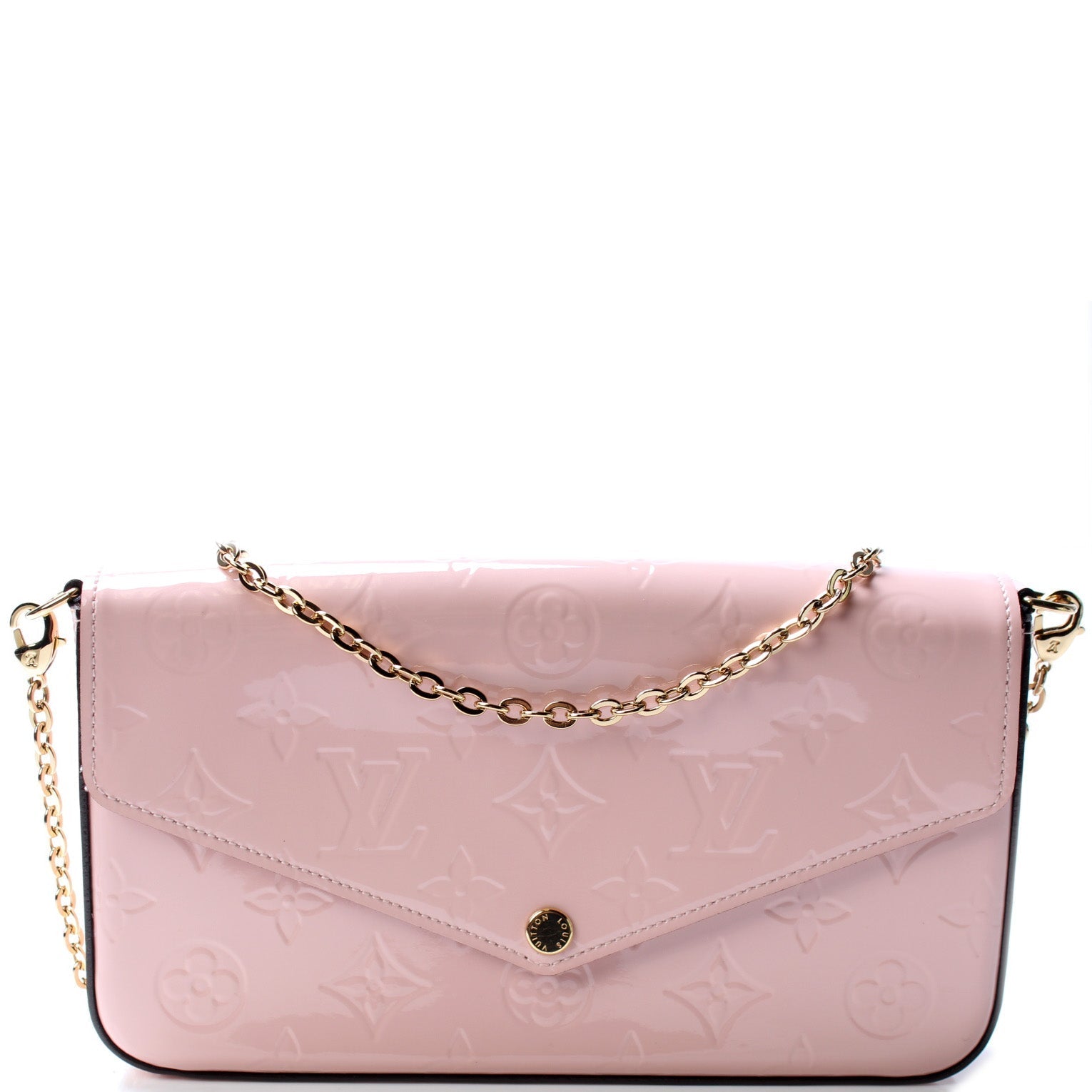 Louis Vuitton Pochette Felicie Vernis Clutch Bag
