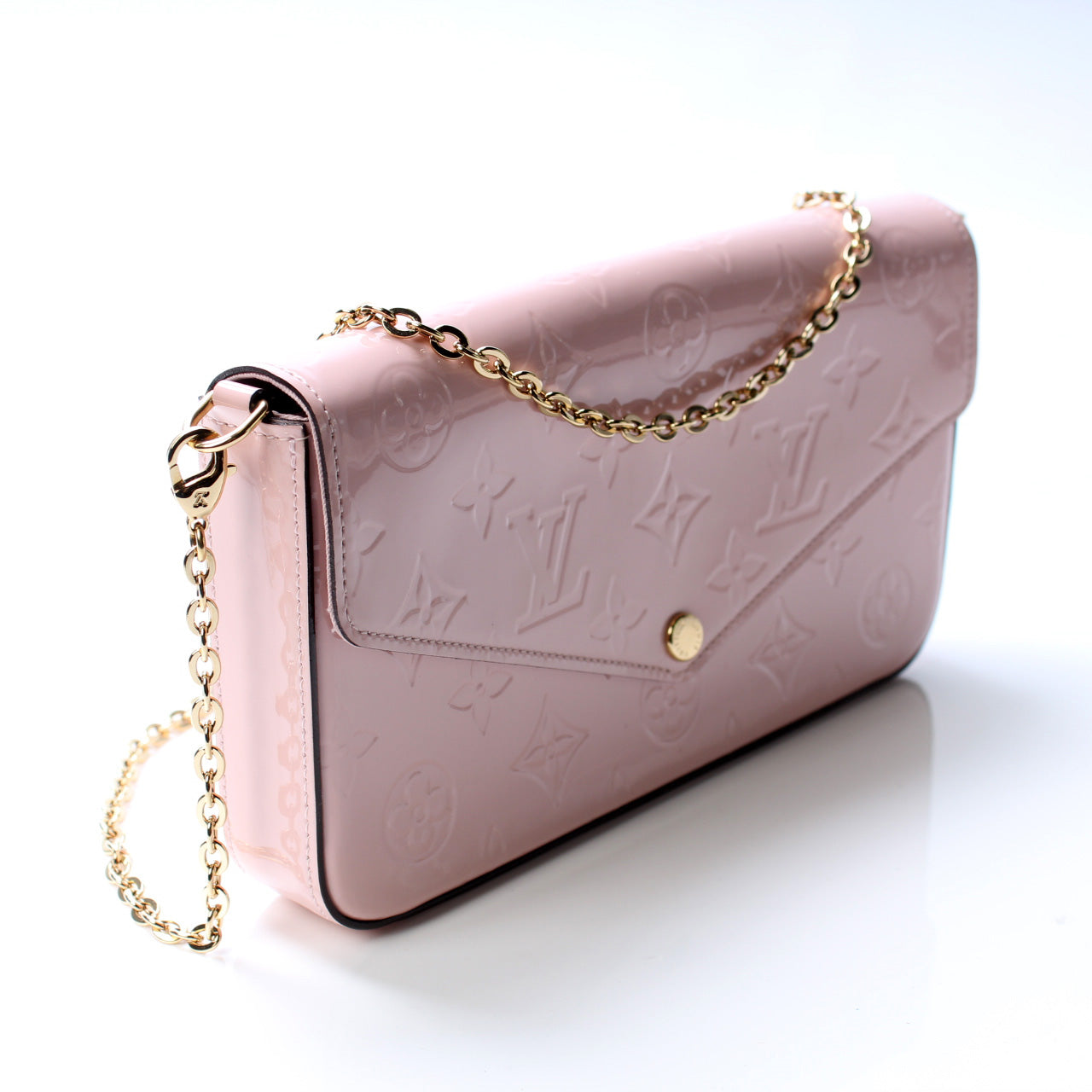 Louis Vuitton Pochette Felicie Vernis Clutch Bag
