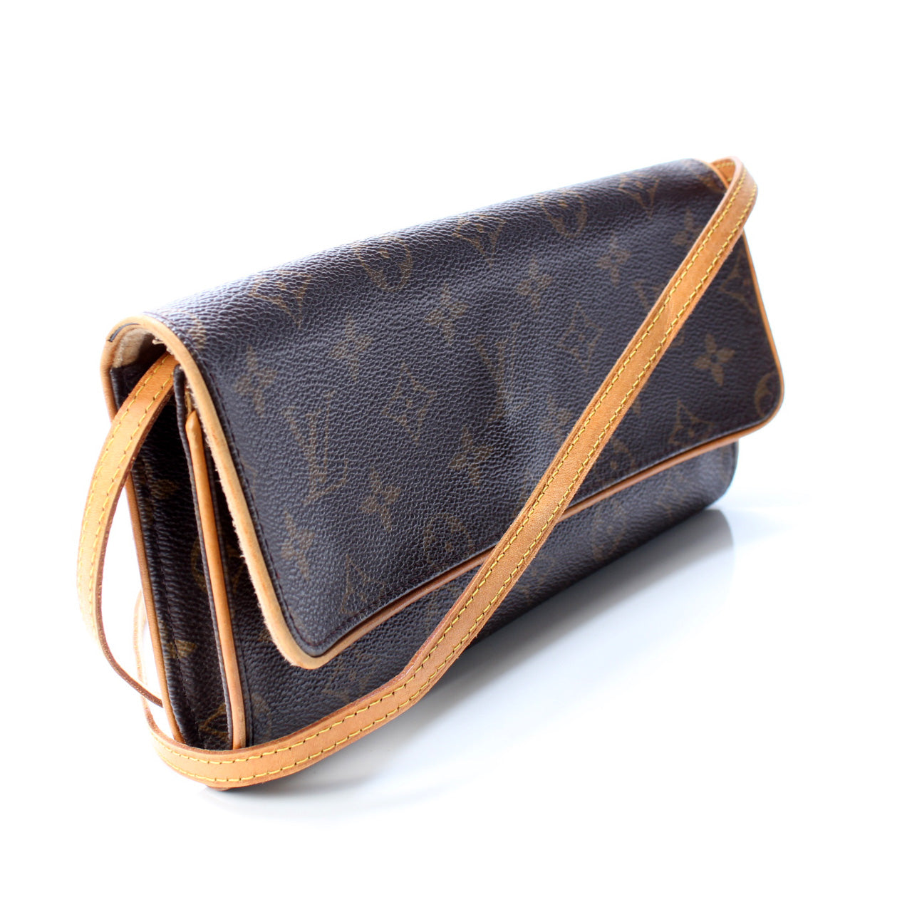 Louis Vuitton Pochette Twin GM Monogram Clutch Bag