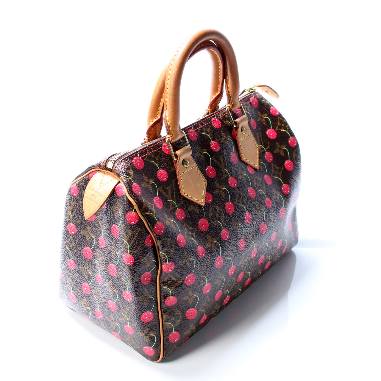 Louis Vuitton Speedy 25 Cerises Monogram Handbag