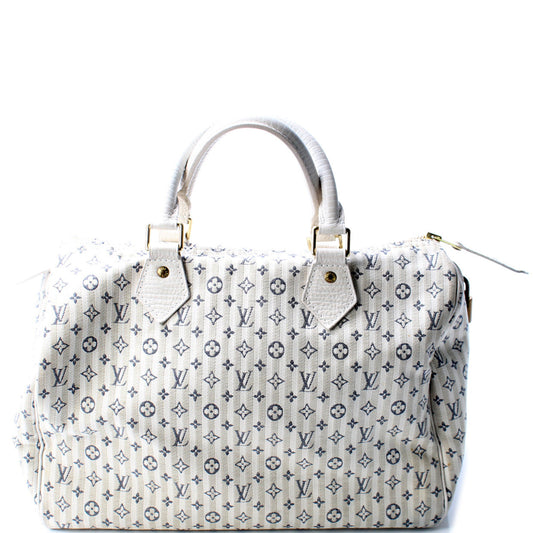 Louis Vuitton Speedy 30 Lin Croisette Handbag