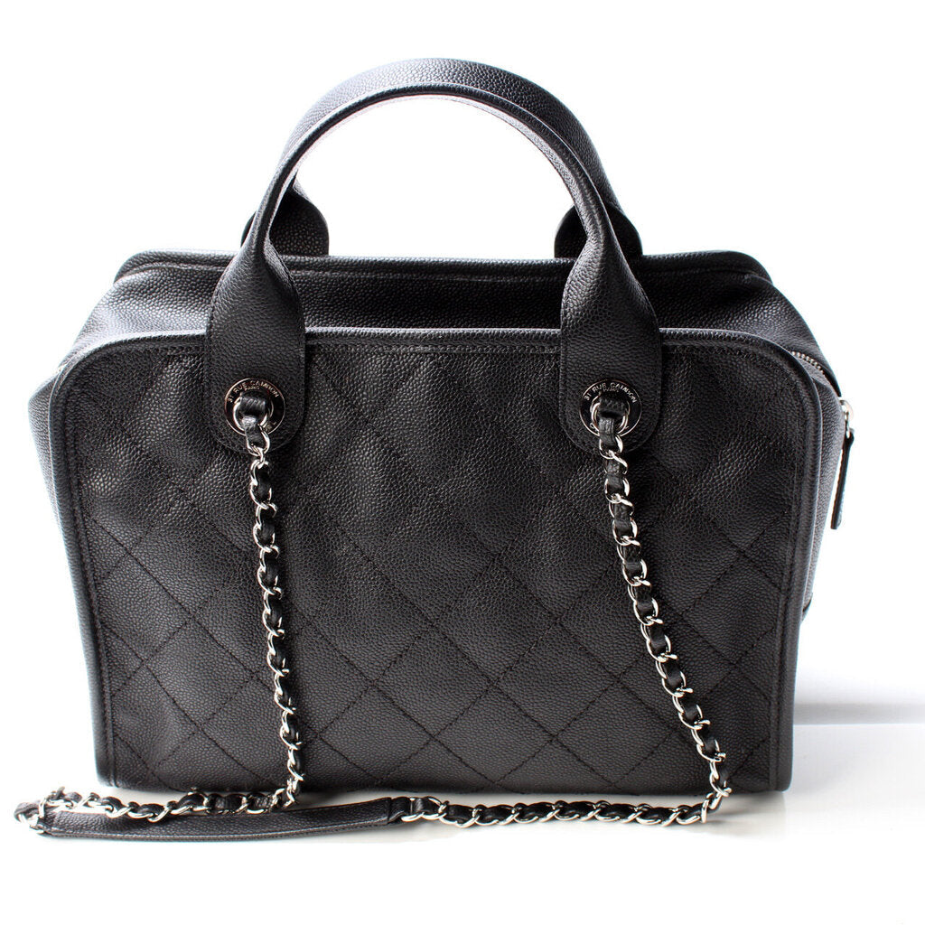 Chanel Deauville Bowling Caviar Handbag