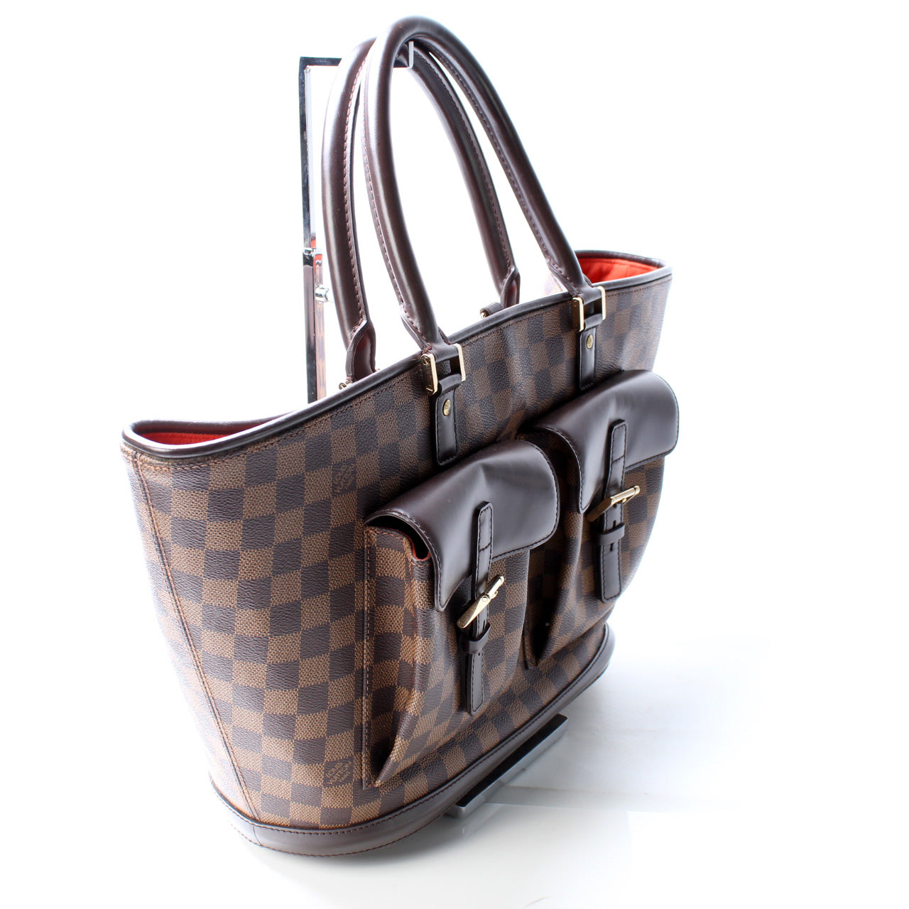 Louis Vuitton Manosque GM Ebene Damier Handbag