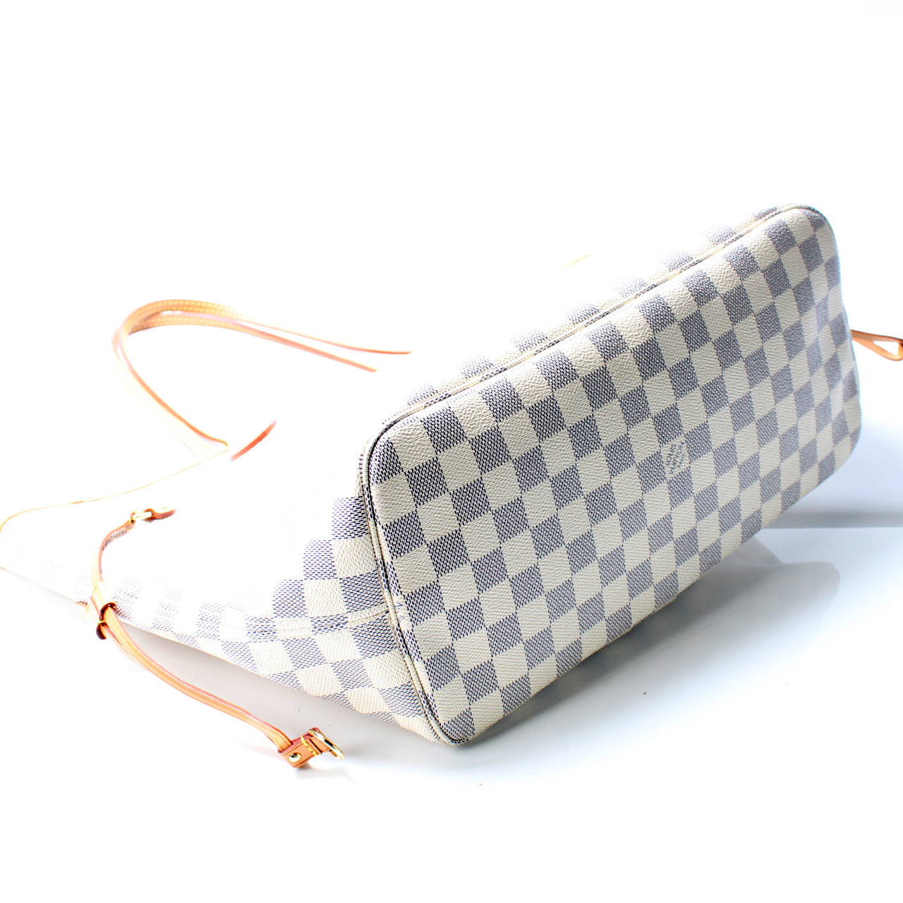 Louis Vuitton Neverfull MM Azur Damier Tote Bag Azur 9