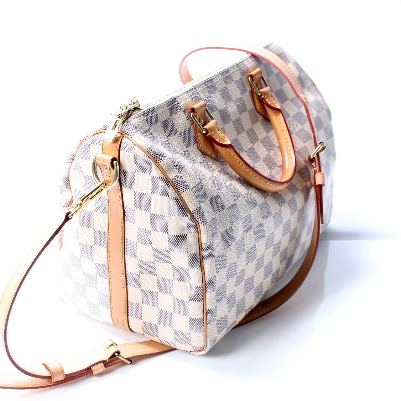 Louis Vuitton Speedy 30 Bandouliere Azur Damier Handbag Azur 2