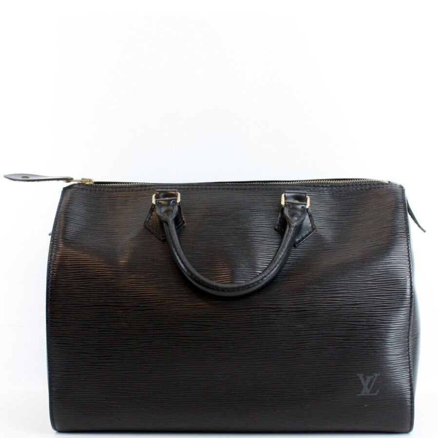 Louis Vuitton Speedy 30 Black Epi Handbag