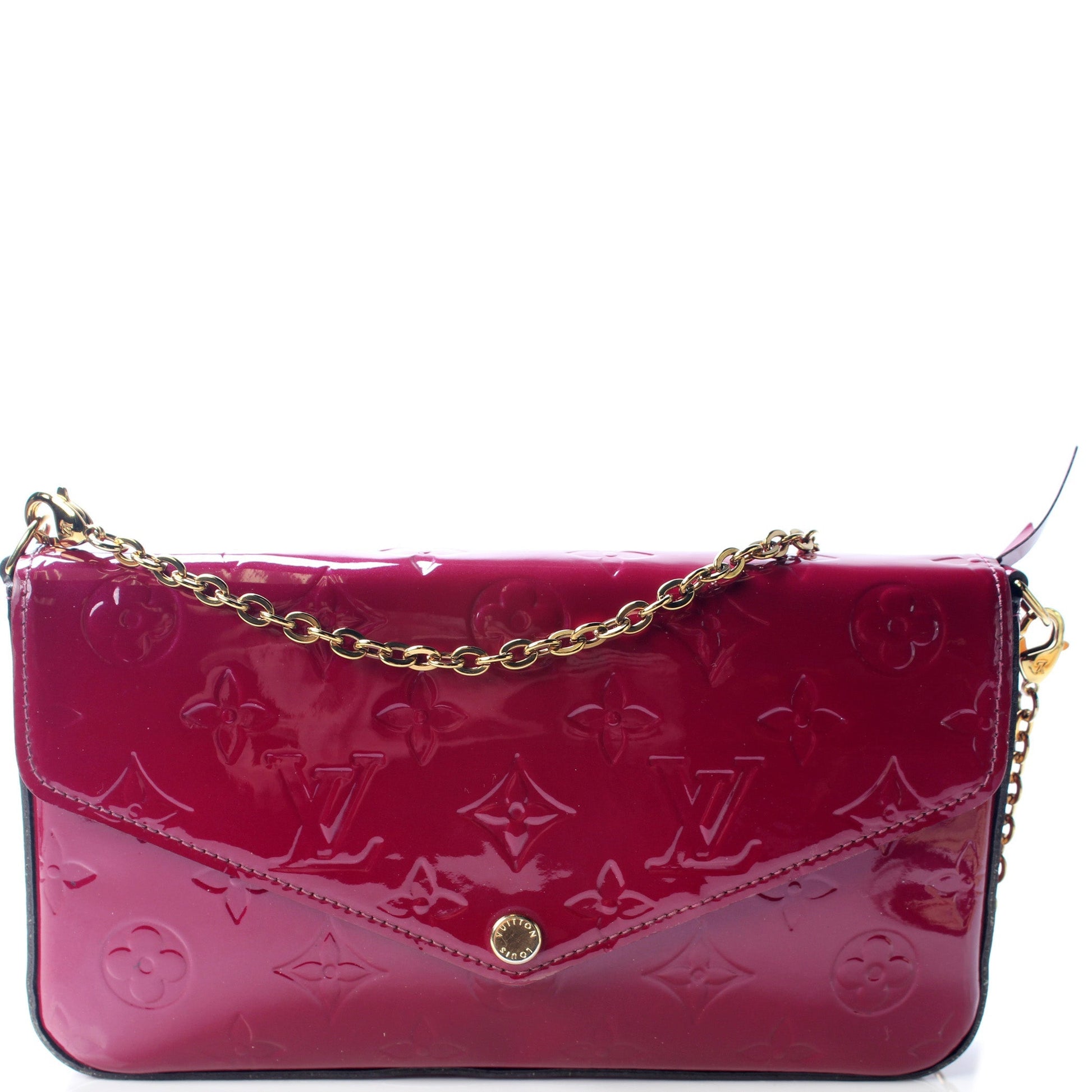 Louis Vuitton Pochette Felicie Vernis Clutch Bag Vernis 2