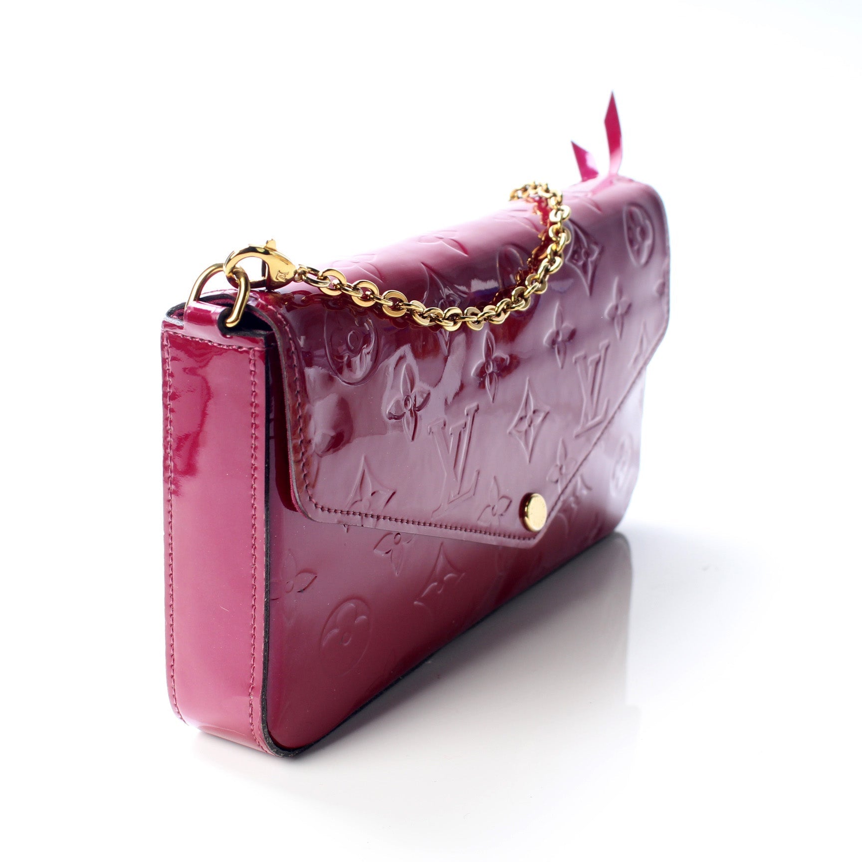 Louis Vuitton Pochette Felicie Vernis Clutch Bag Vernis 2