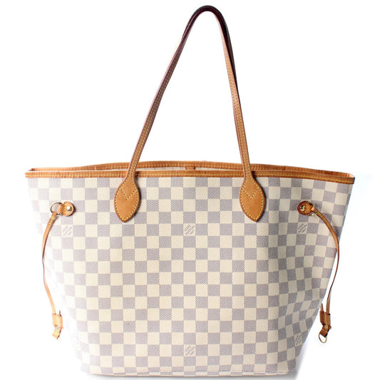 Louis Vuitton Neverfull MM Azur Damier Tote Bag Azur 11
