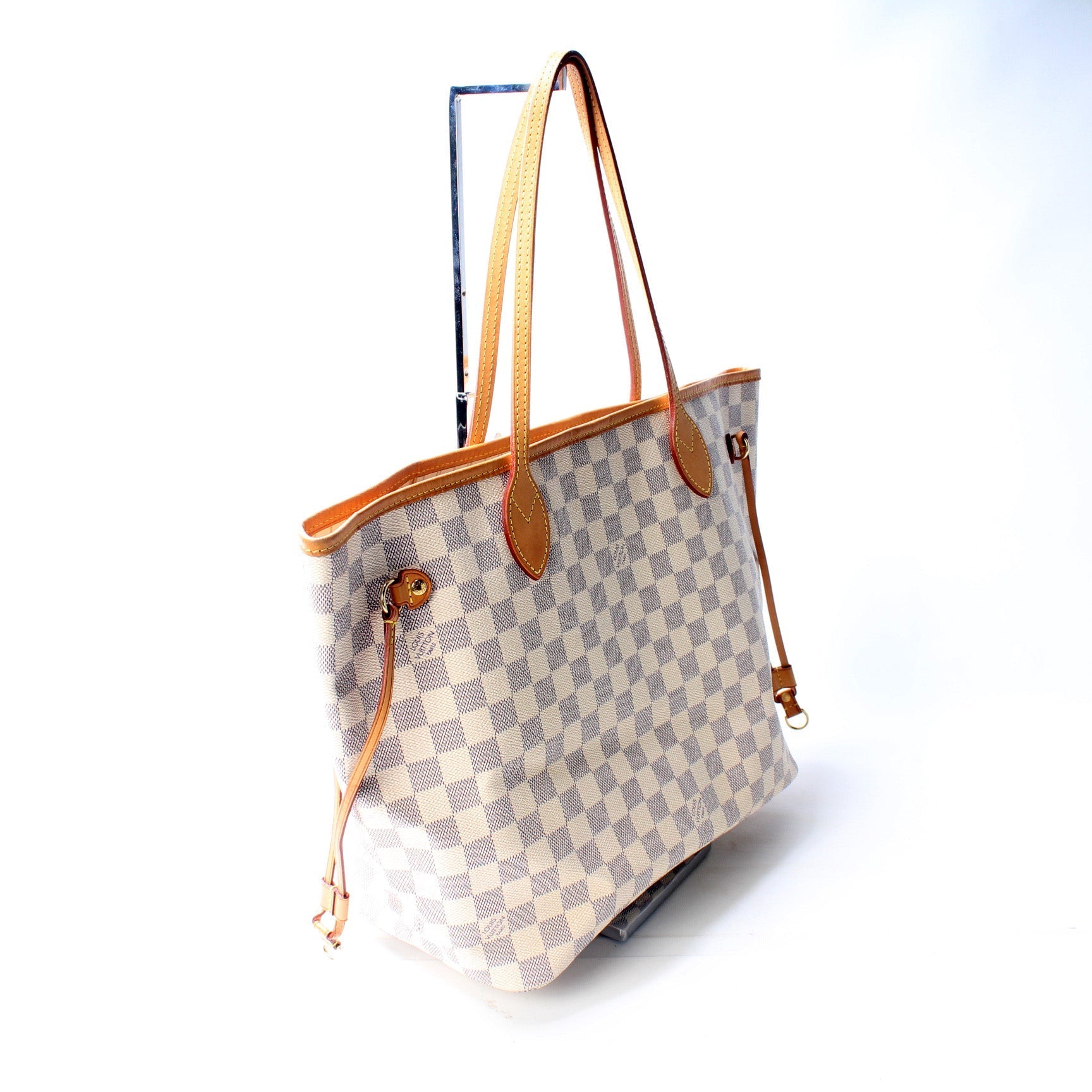 Louis Vuitton Neverfull MM Azur Damier Tote Bag Azur 14