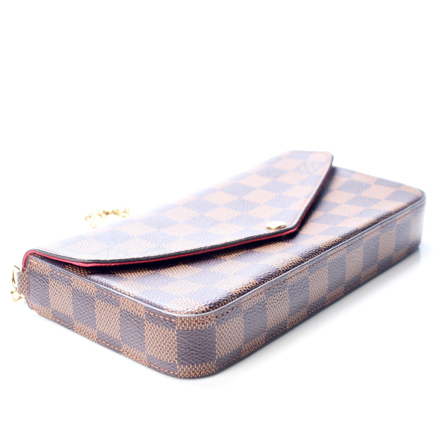 Louis Vuitton Pochette Felicie Ebene Damier Clutch Bag