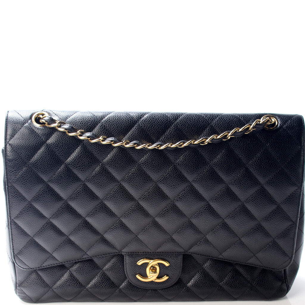 Chanel Classic Flap Maxi Caviar 15M Handbag