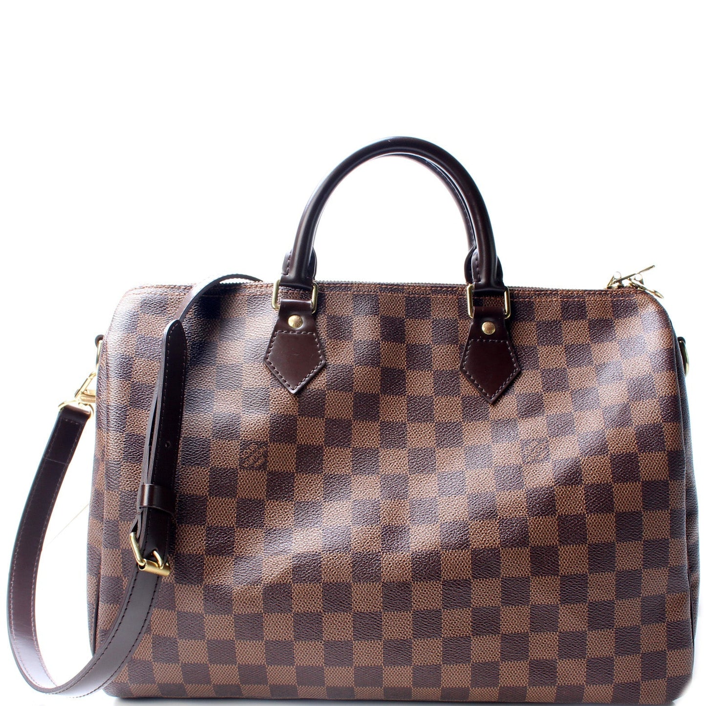Louis Vuitton Speedy 35 Bandouliere Ebene Damier Handbag Ebene 4