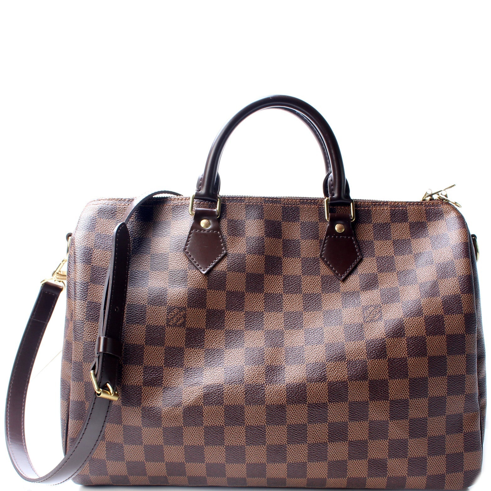 Louis Vuitton Speedy 35 Bandouliere Ebene Damier Handbag Ebene 4