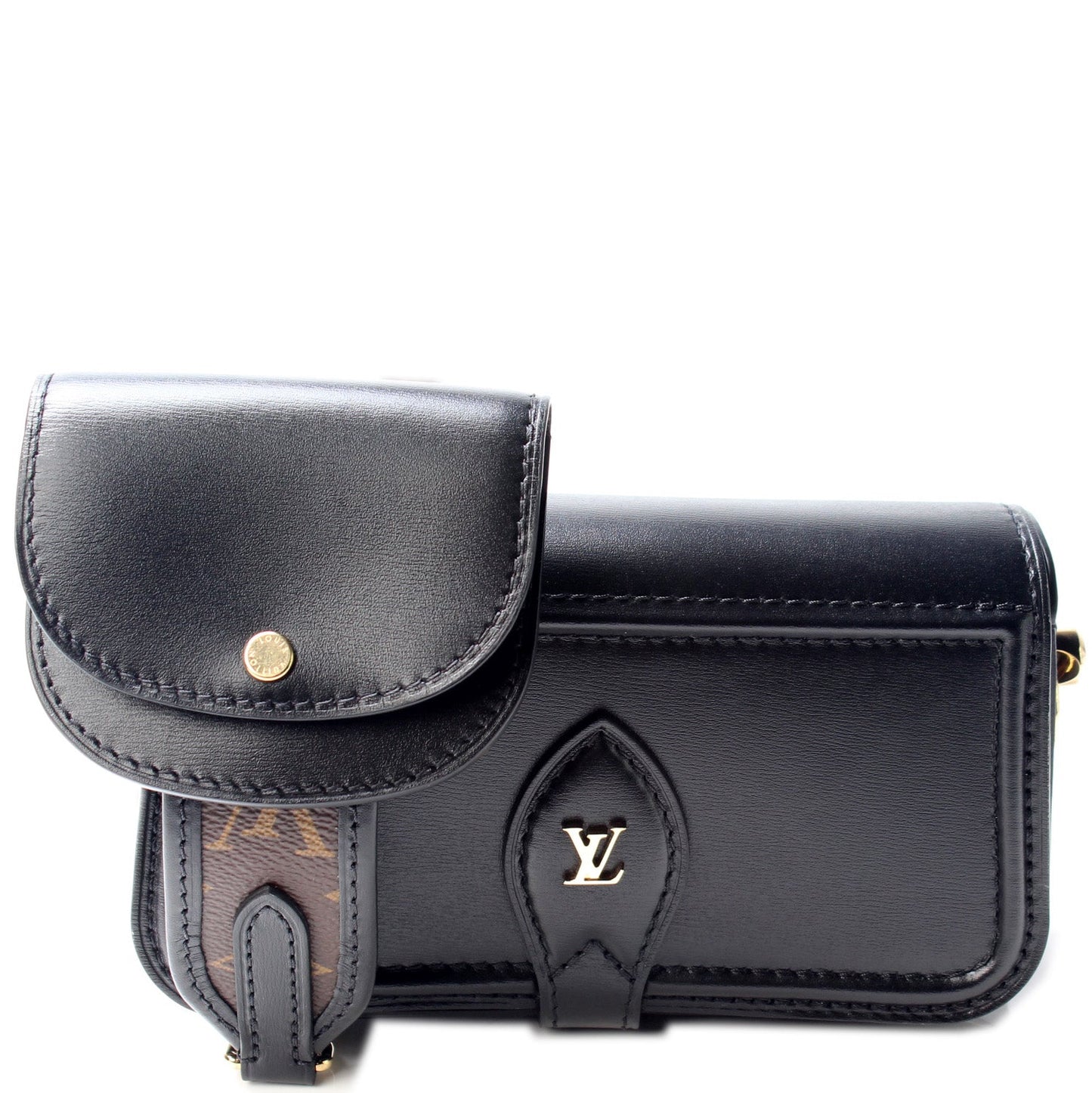 Louis Vuitton Officier Leather Handbag