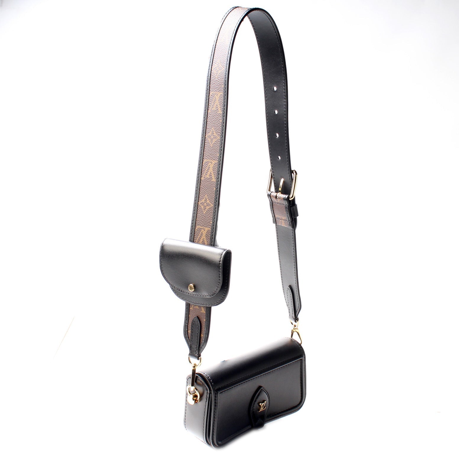 Louis Vuitton Officier Leather Handbag