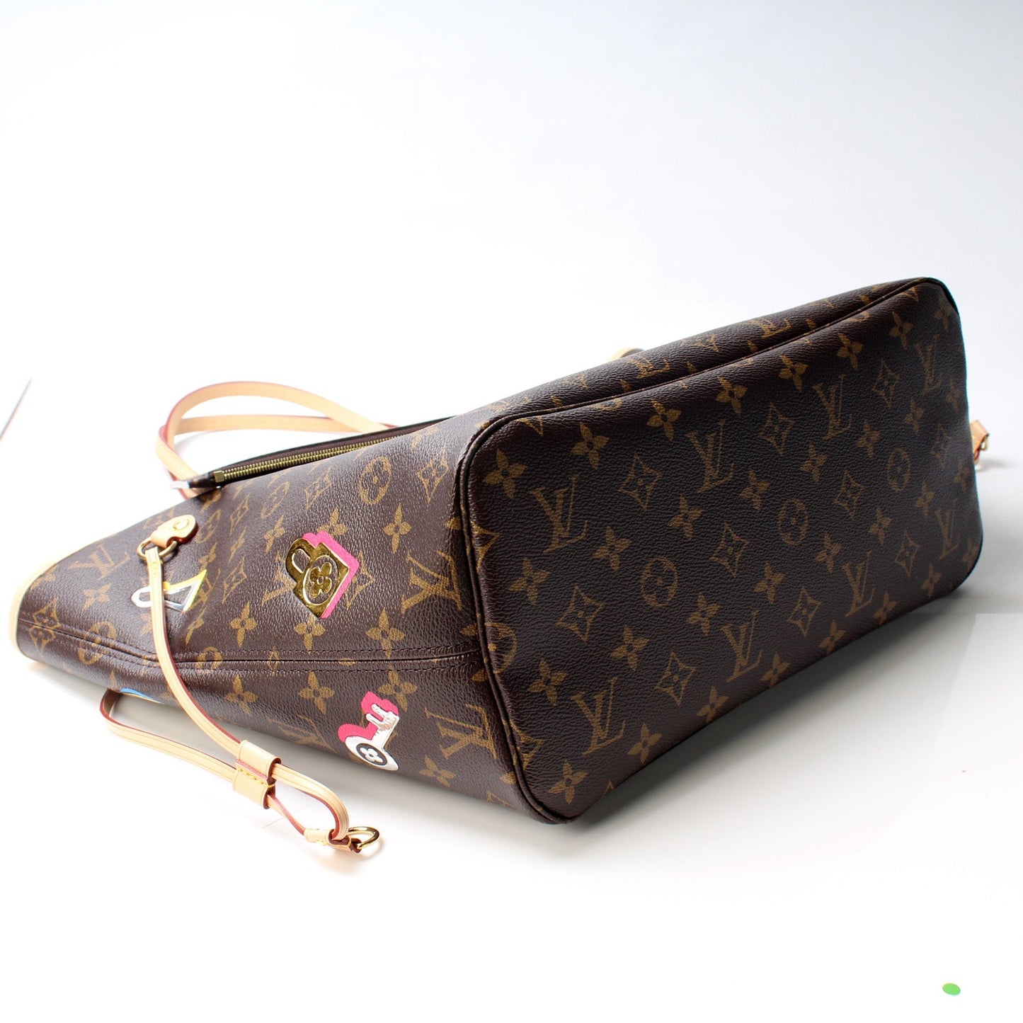 Louis Vuitton Neverfull MM Lovelock W Wallet Case
