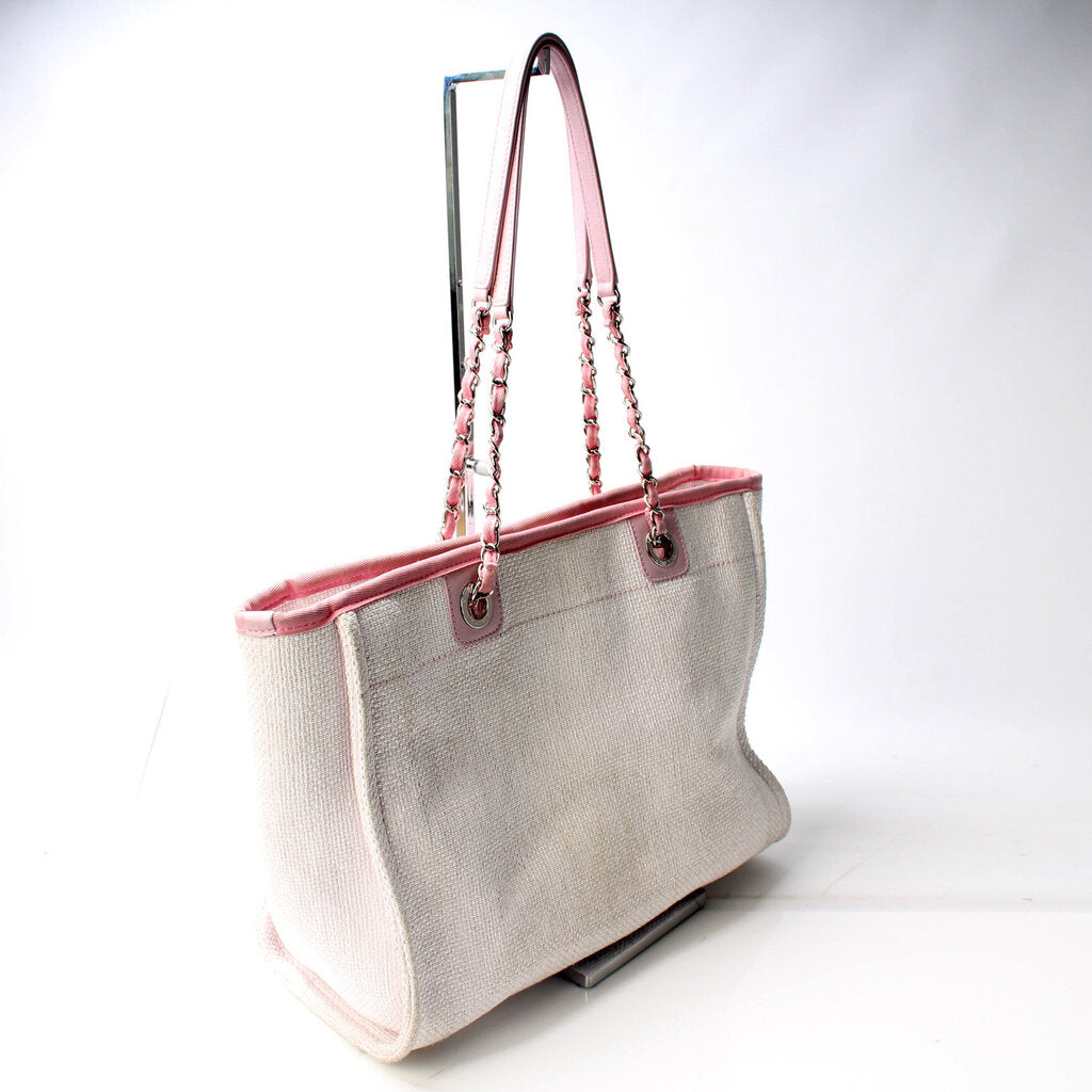 Chanel Deauville Small Canvas Tote Bag