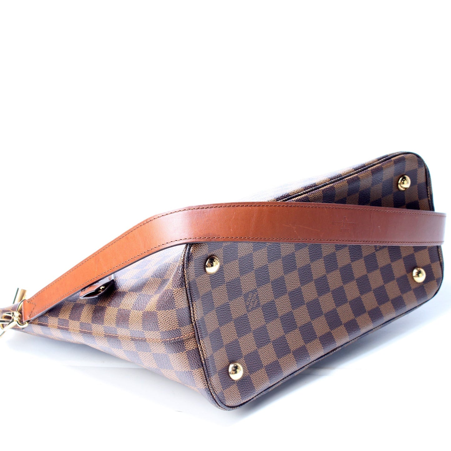 Louis Vuitton Belmont Ebene Damier Handbag