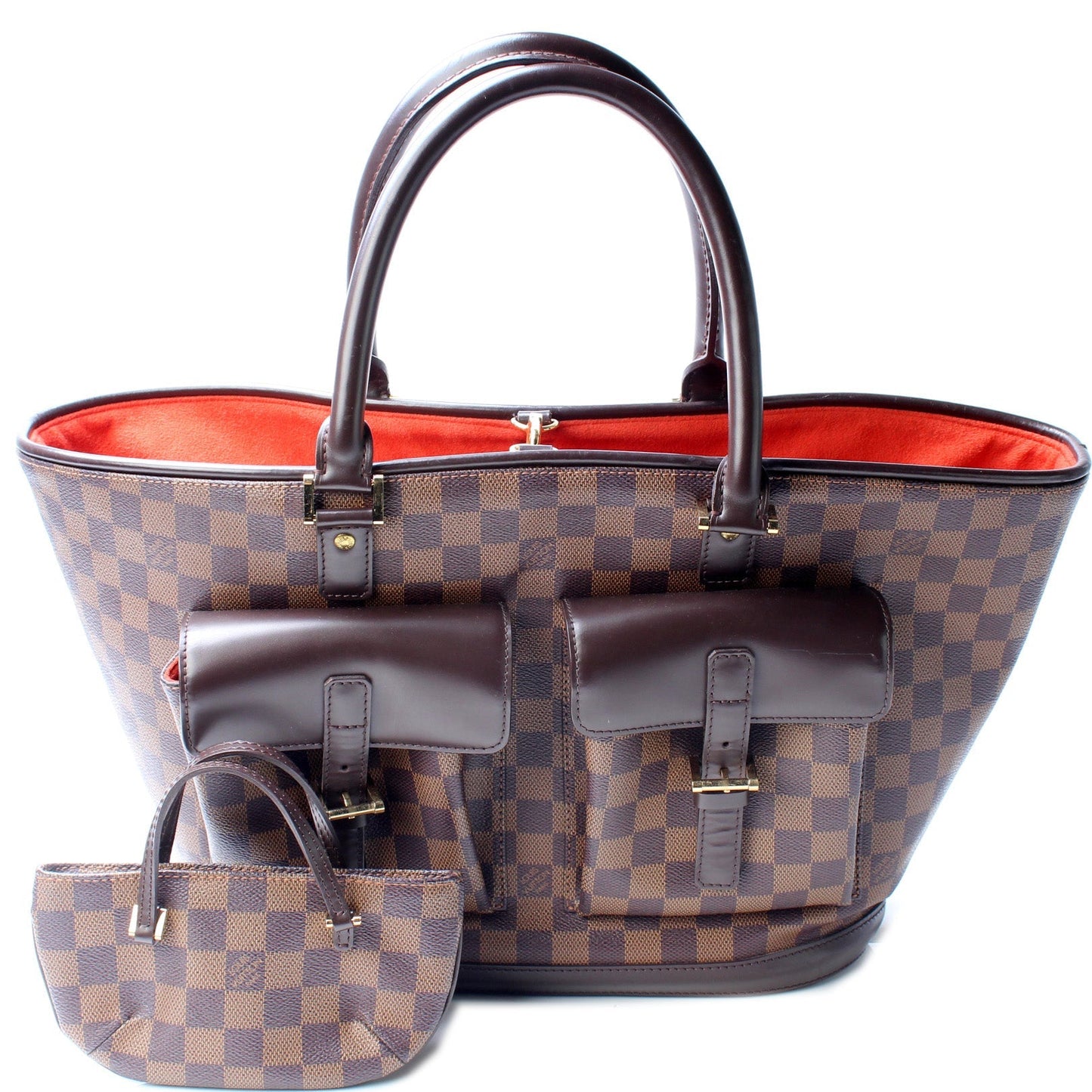 Louis Vuitton Manosque GM Ebene Damier Handbag Ebene 3