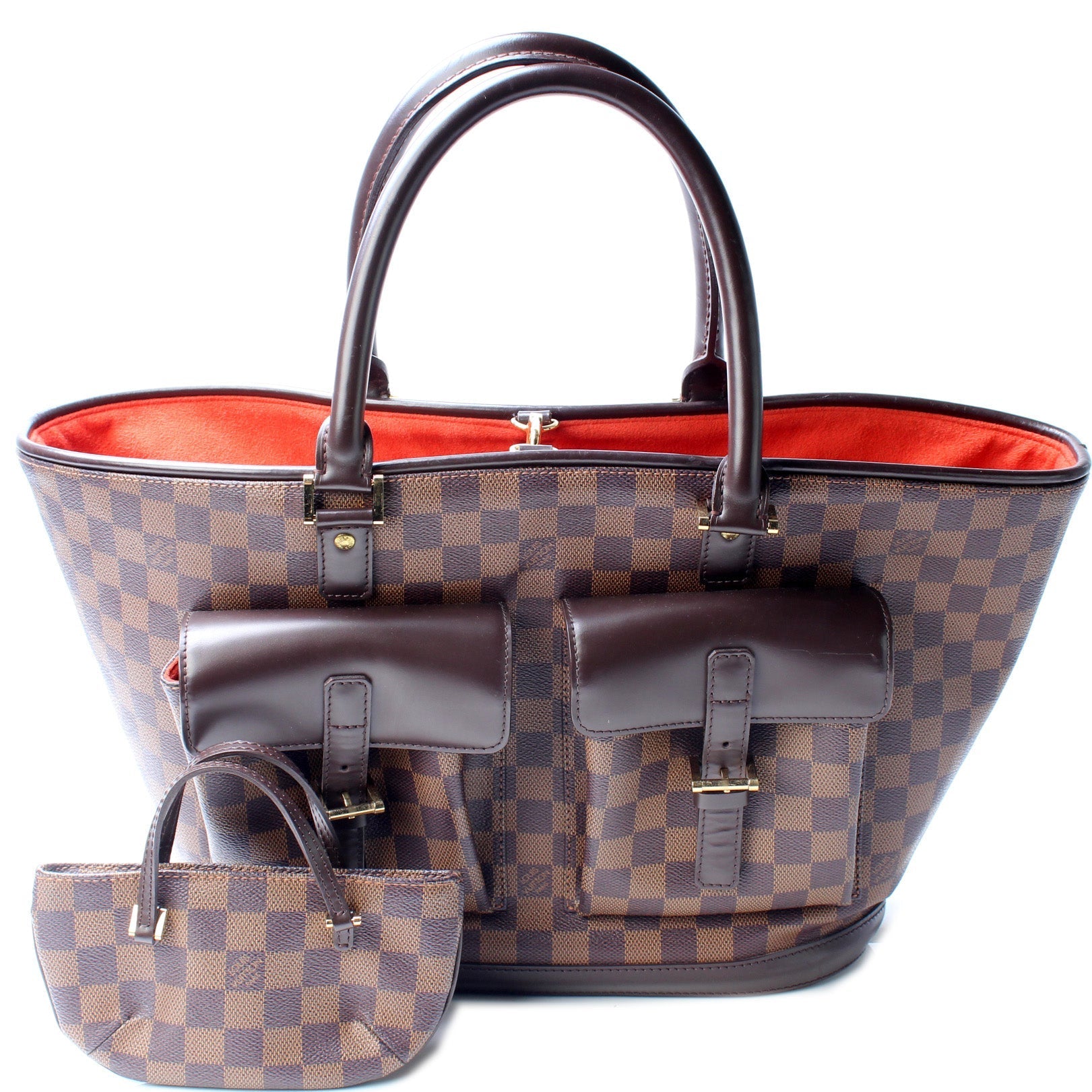 Louis Vuitton Manosque GM Ebene Damier Handbag Ebene 3