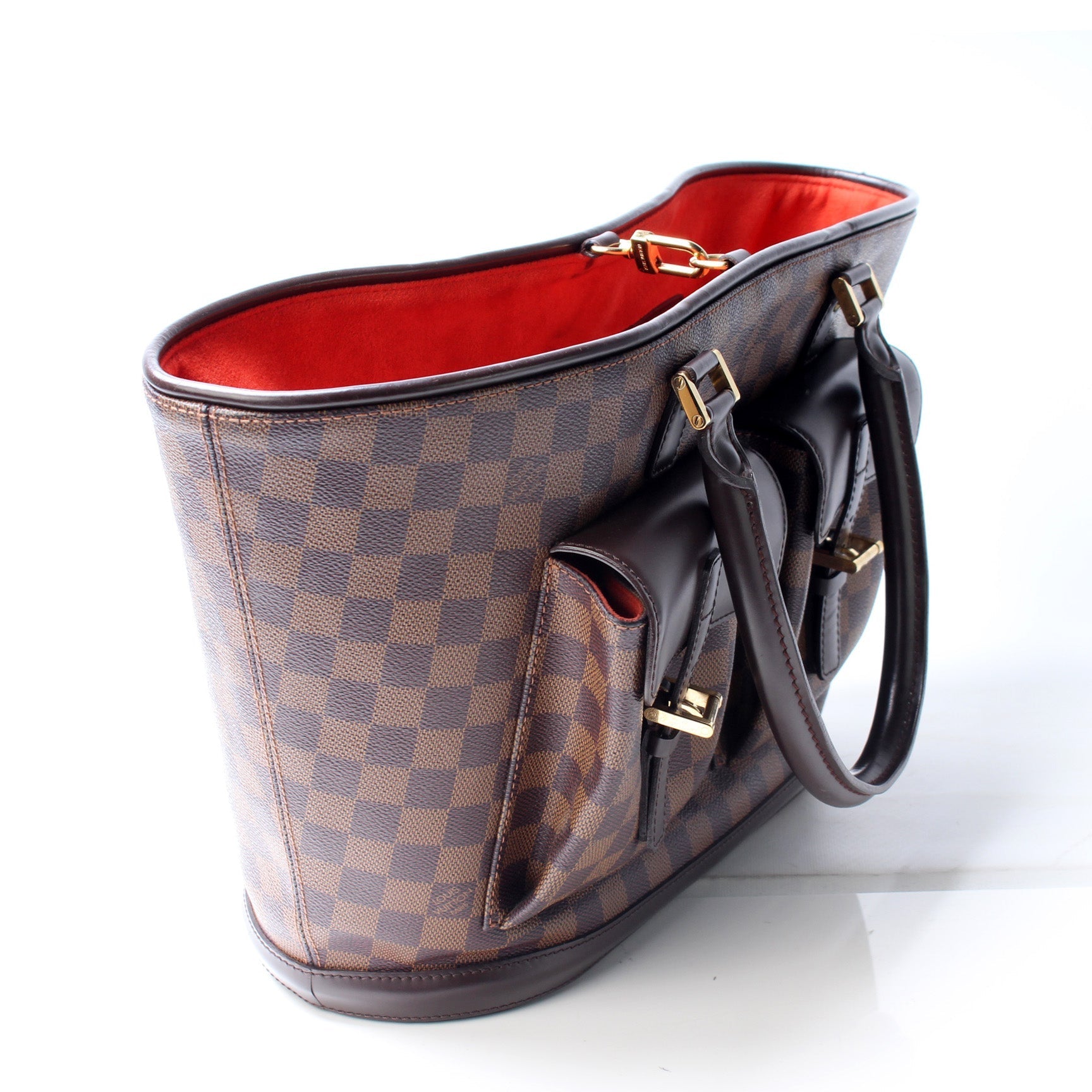 Louis Vuitton Manosque GM Ebene Damier Handbag Ebene 3