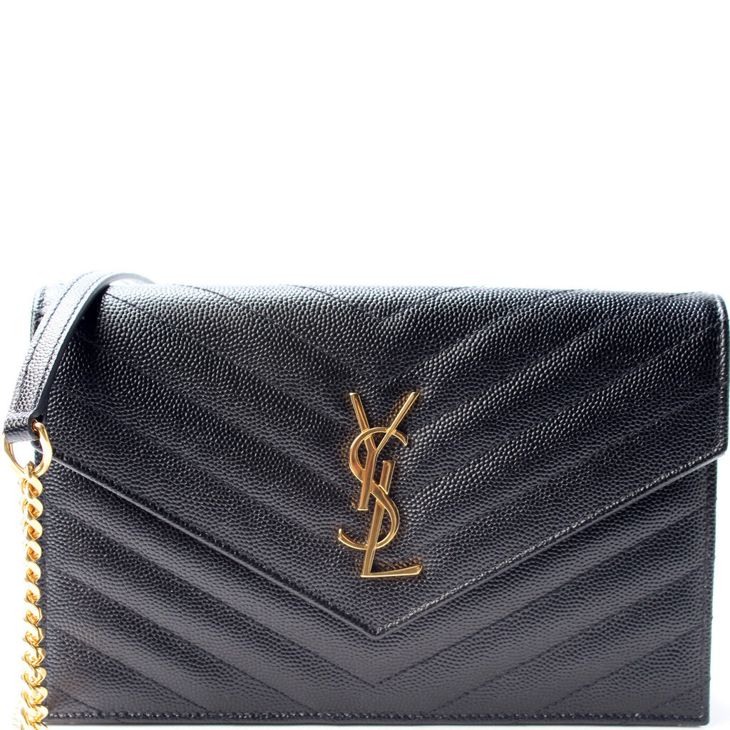 YSL Saint Laurent Envelope Wallet Bag Chain Travel Bag Chain Wallet 3
