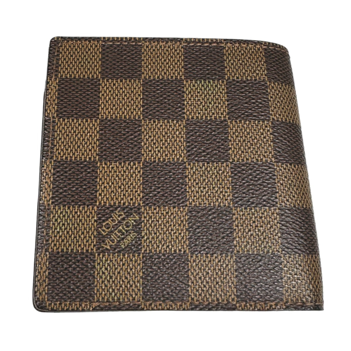 Louis Vuitton Bifold N61675 Damier Bi-fold pocket Canvas Brown Wallet Case