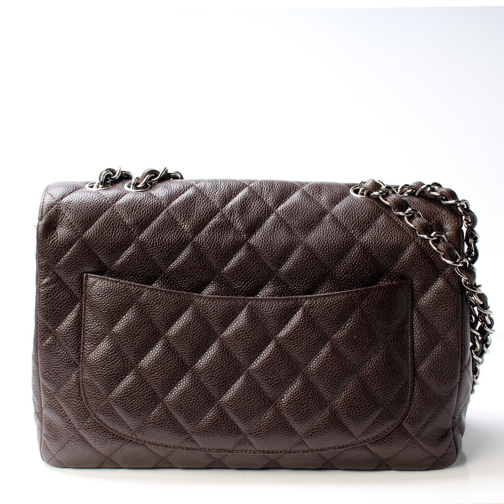 Chanel Classic Flap Jumbo Caviar 12 Mil Handbag