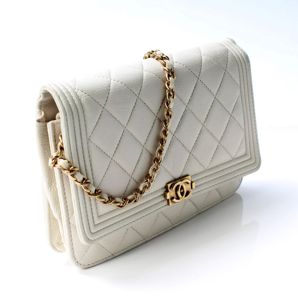 Chanel WOC Boy Calfskin Clutch Bag