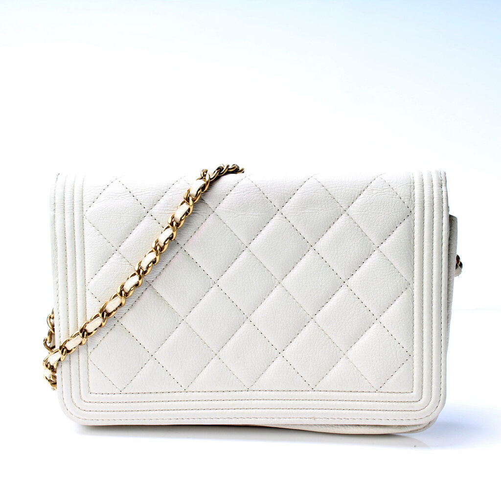 Chanel WOC Boy Calfskin Clutch Bag