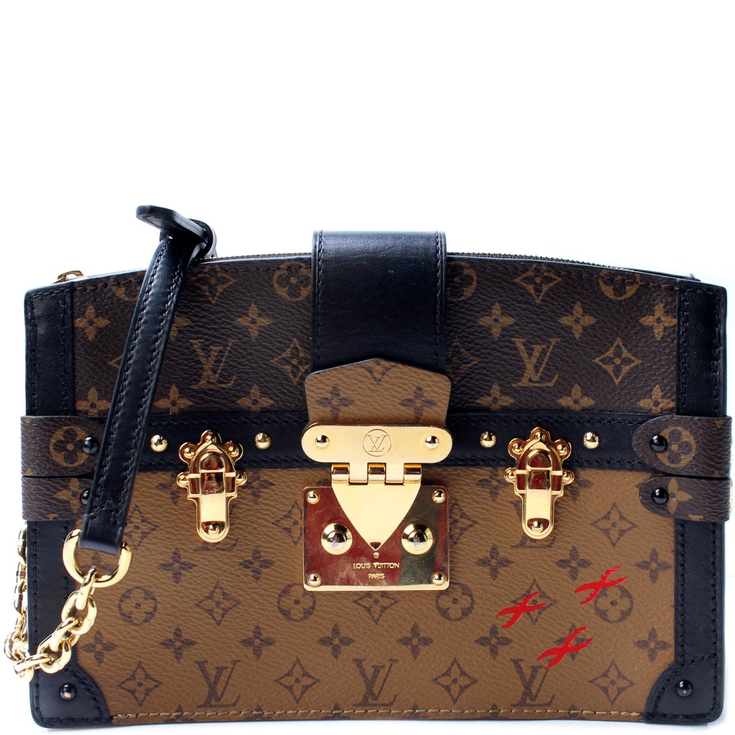 Louis Vuitton Trunk Reverse Monogram Clutch Bag