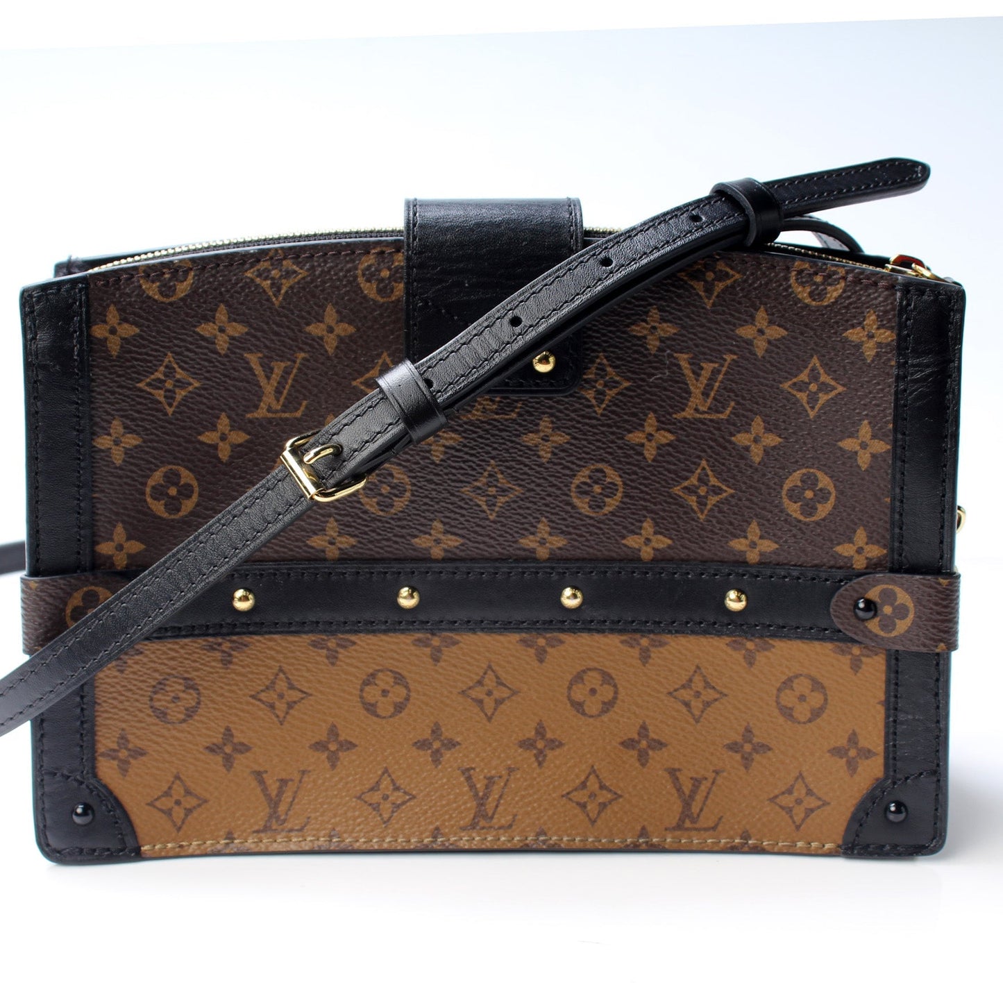 Louis Vuitton Trunk Reverse Monogram Clutch Bag