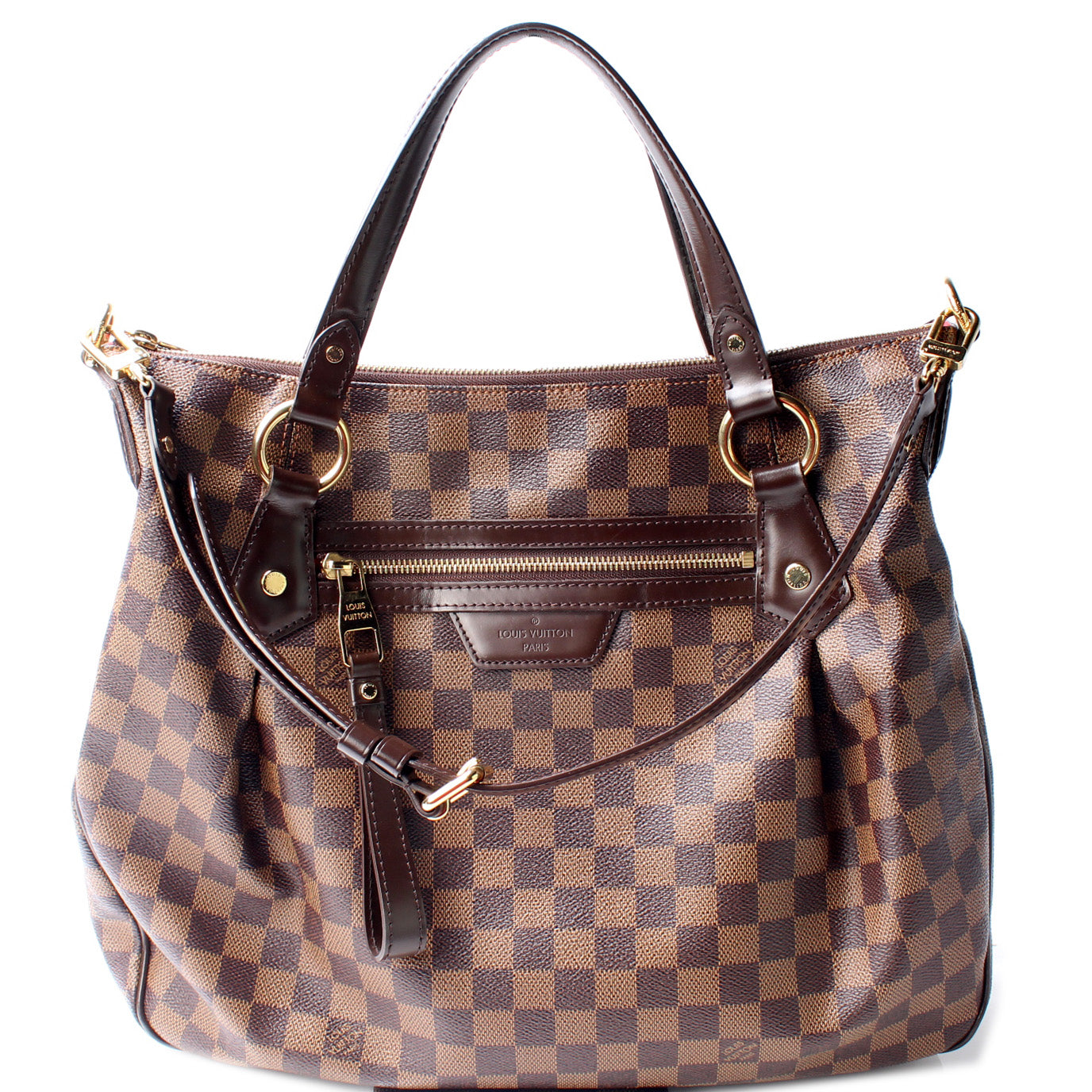 Louis Vuitton Evora MM Ebene Damier Handbag