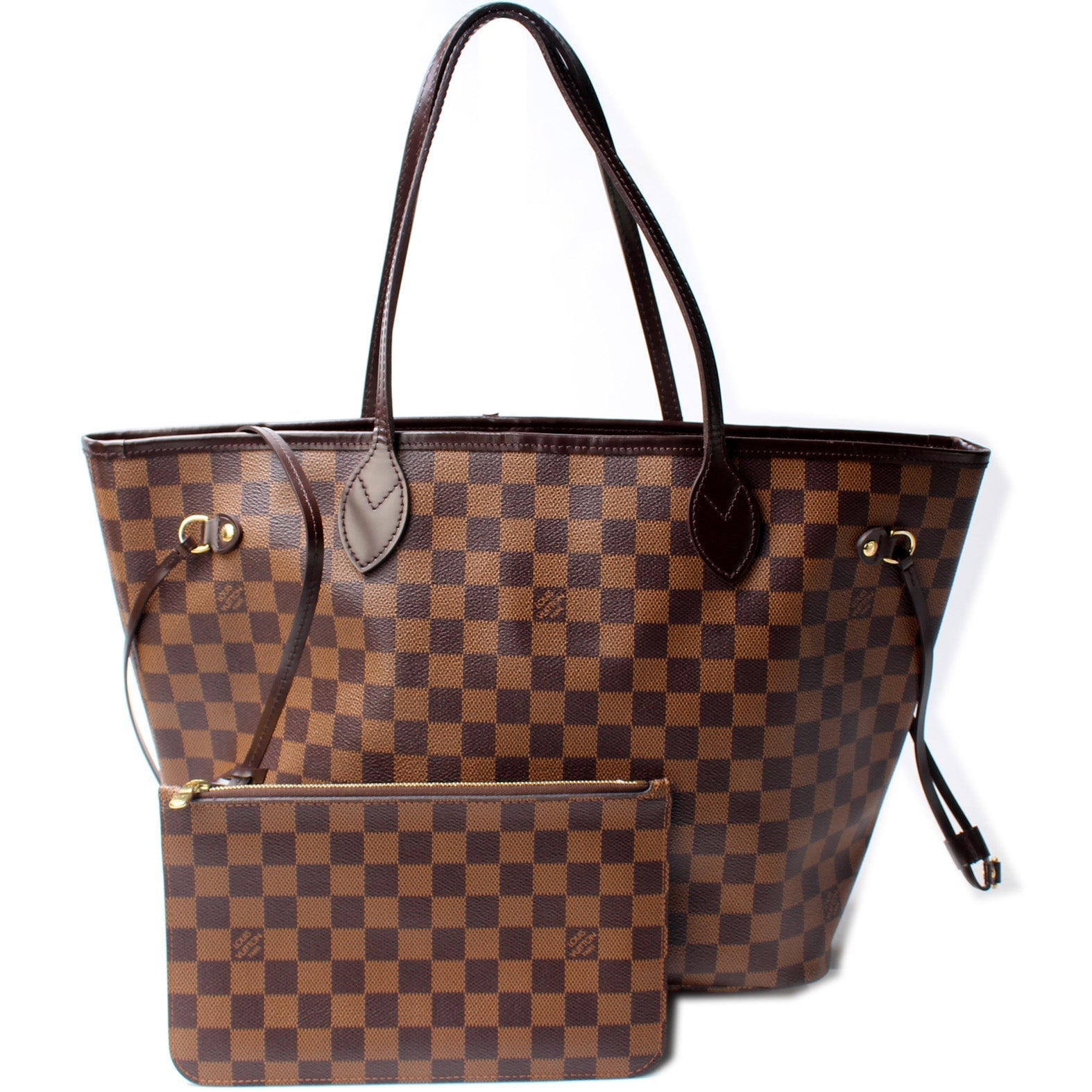 Louis Vuitton Neverfull W MM Ebene Damier Wallet Case