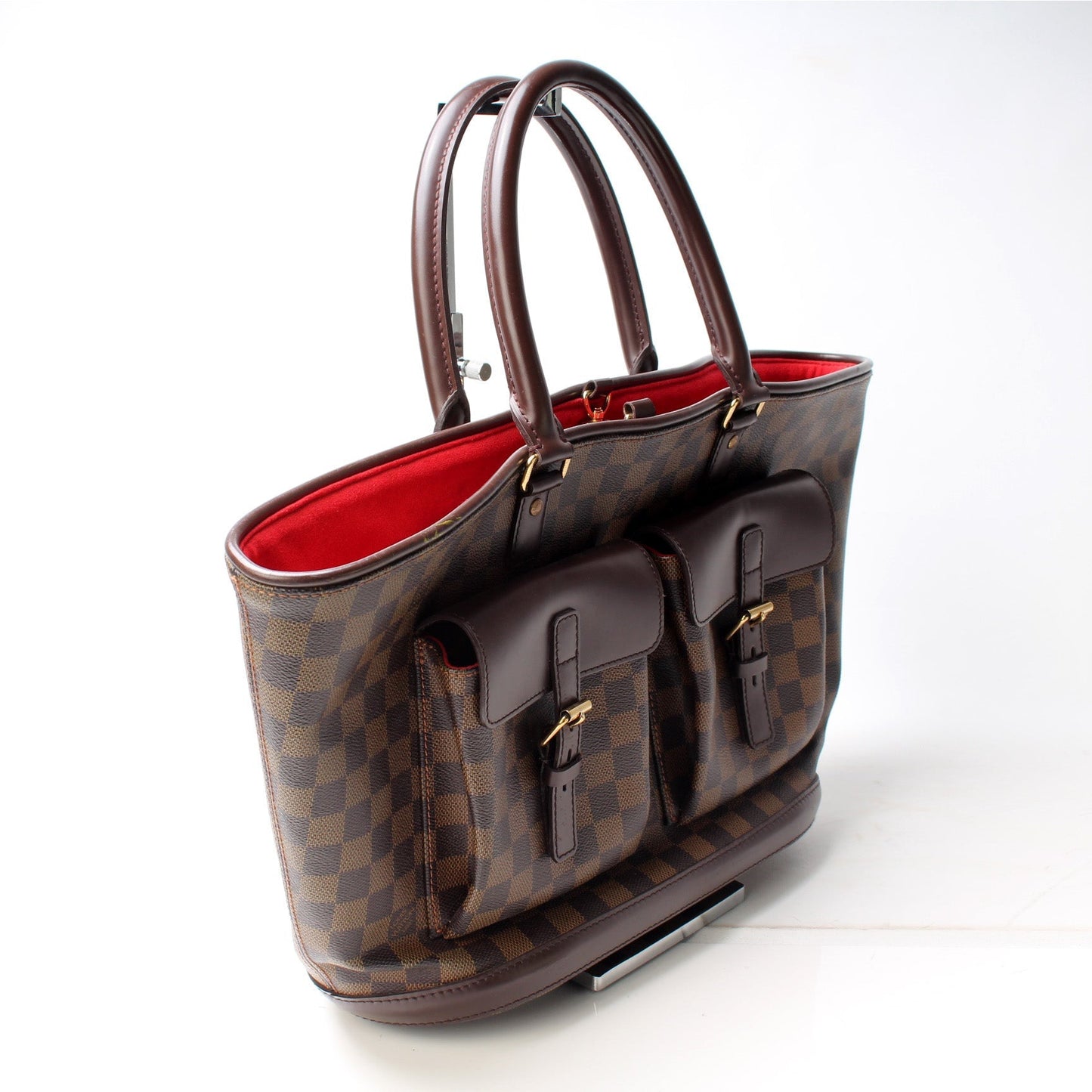 Louis Vuitton Manosque GM Ebene Damier Handbag Ebene 8