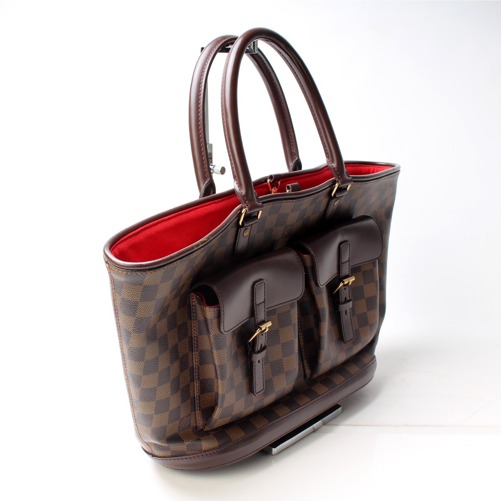 Louis Vuitton Manosque GM Ebene Damier Handbag Ebene 8