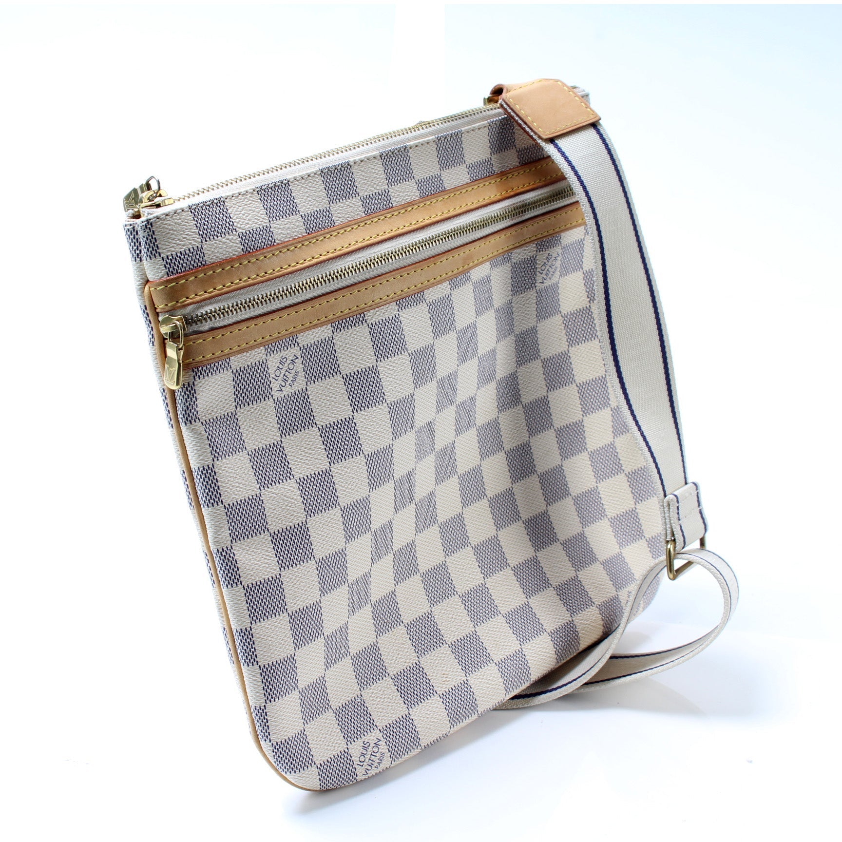 Louis Vuitton Pochette Bosphore Azur Damier Clutch Bag