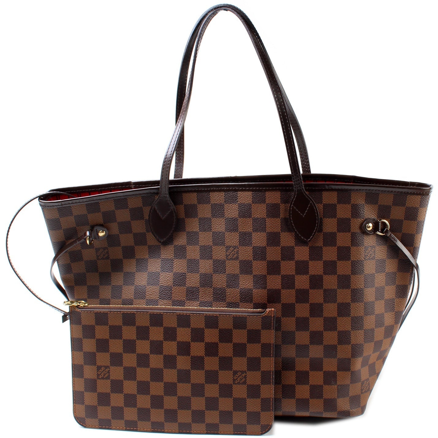 Louis Vuitton Neverfull MM W Ebene Damier Wallet Case