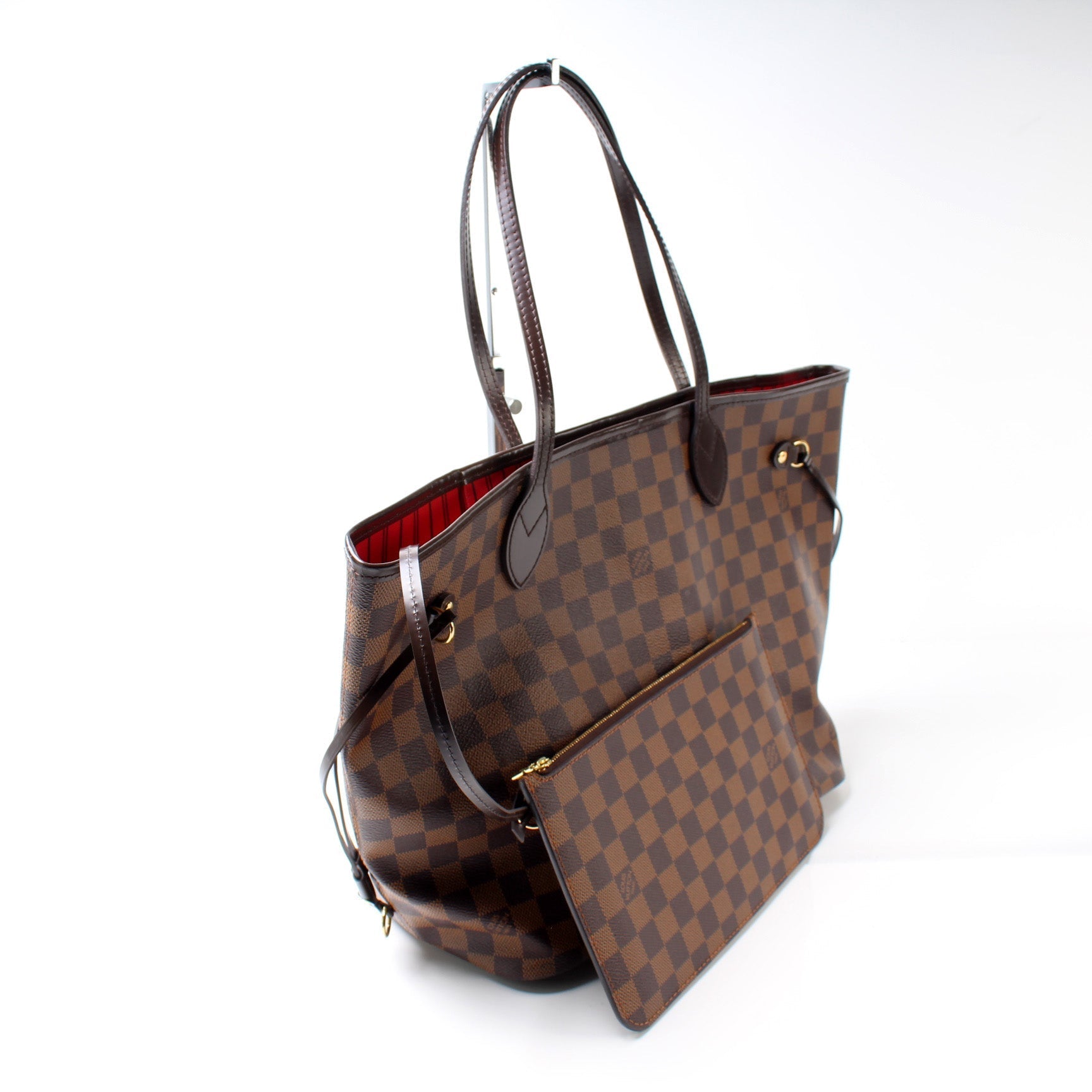 Louis Vuitton Neverfull MM W Ebene Damier Wallet Case