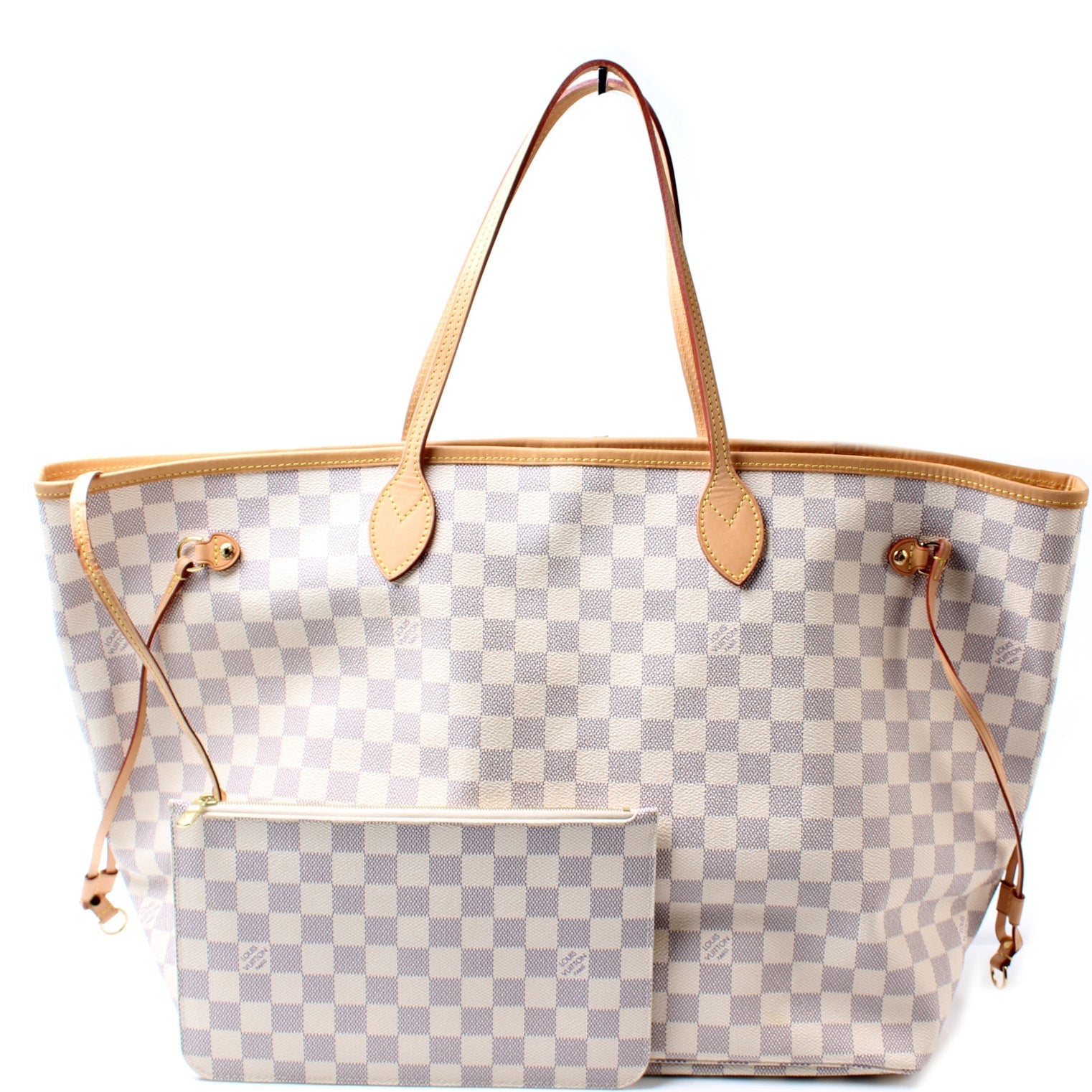 Louis Vuitton Neverfull W GM Azur Damier Wallet Case
