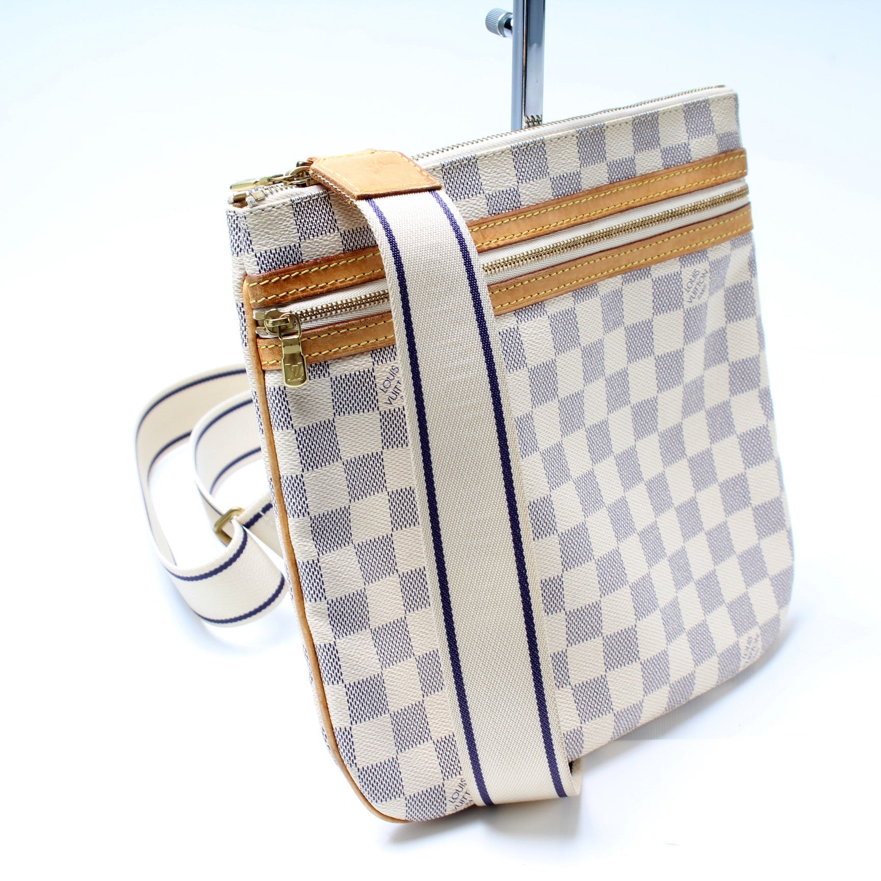 Louis Vuitton Pochette Bosphore Azur Damier Clutch Bag Azur 4