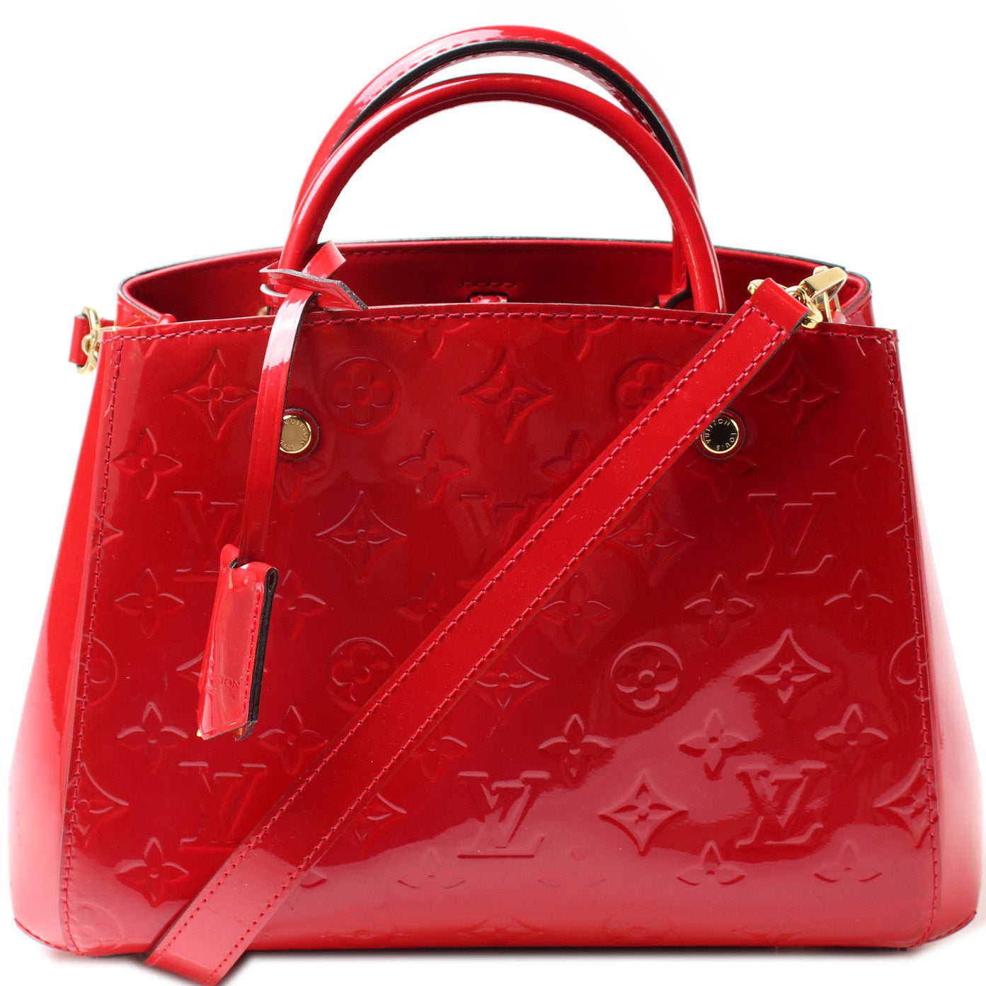 Louis Vuitton Montaigne BB Vernis Handbag