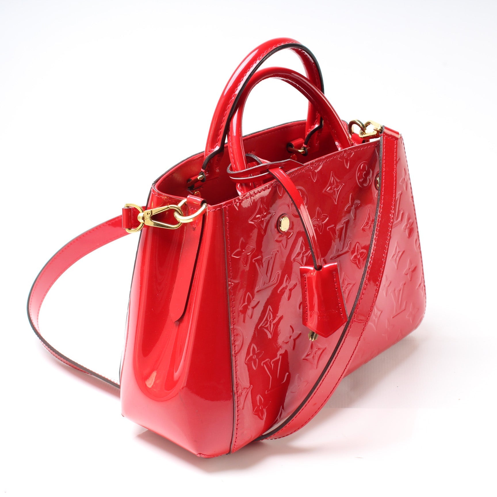 Louis Vuitton Montaigne BB Vernis Handbag