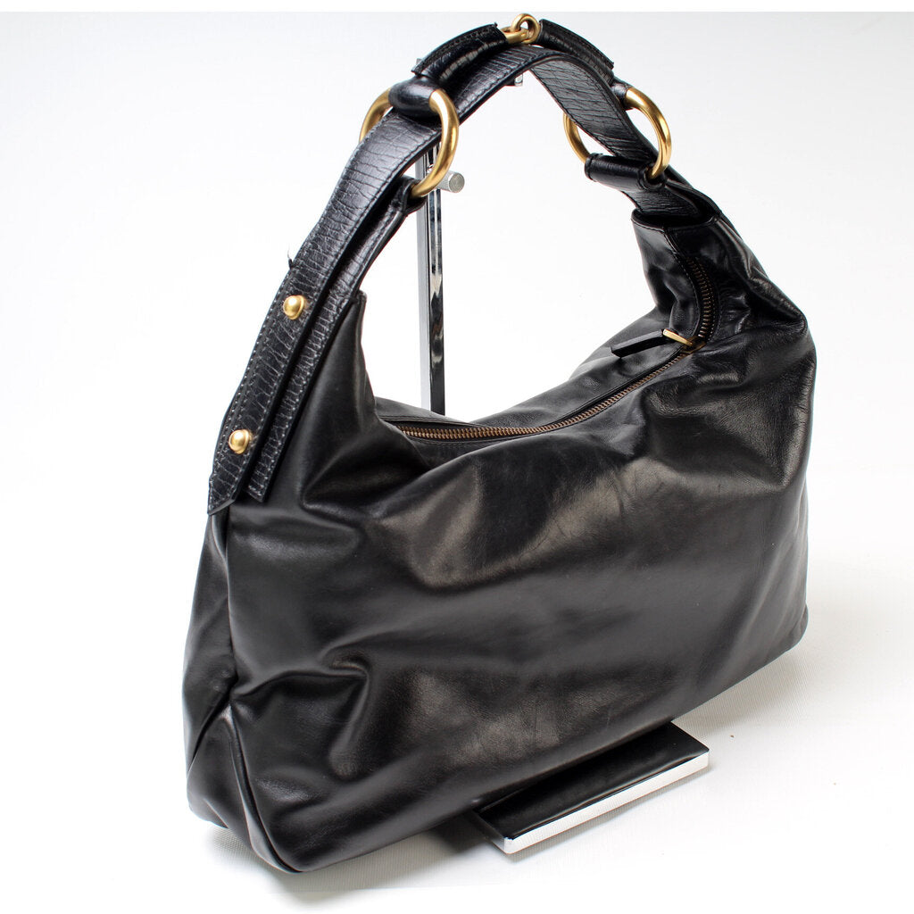 Gucci Horsebit Leather Shoulder Bag Hobo 1