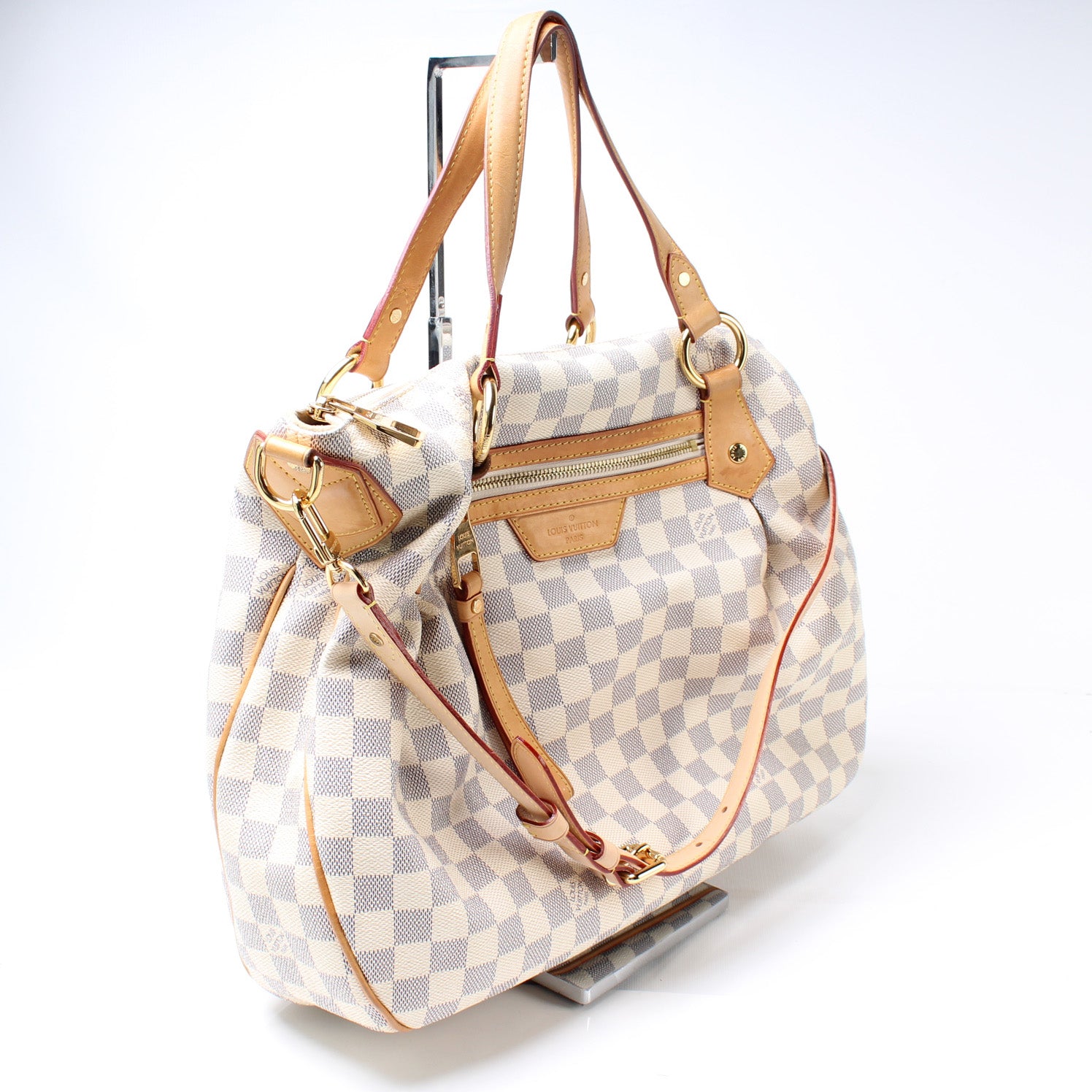 Louis Vuitton Evora MM Azur Damier Handbag