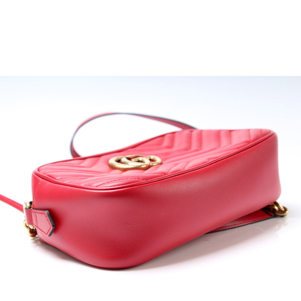 Gucci Marmont Camera Bag Leather Small Travel Bag
