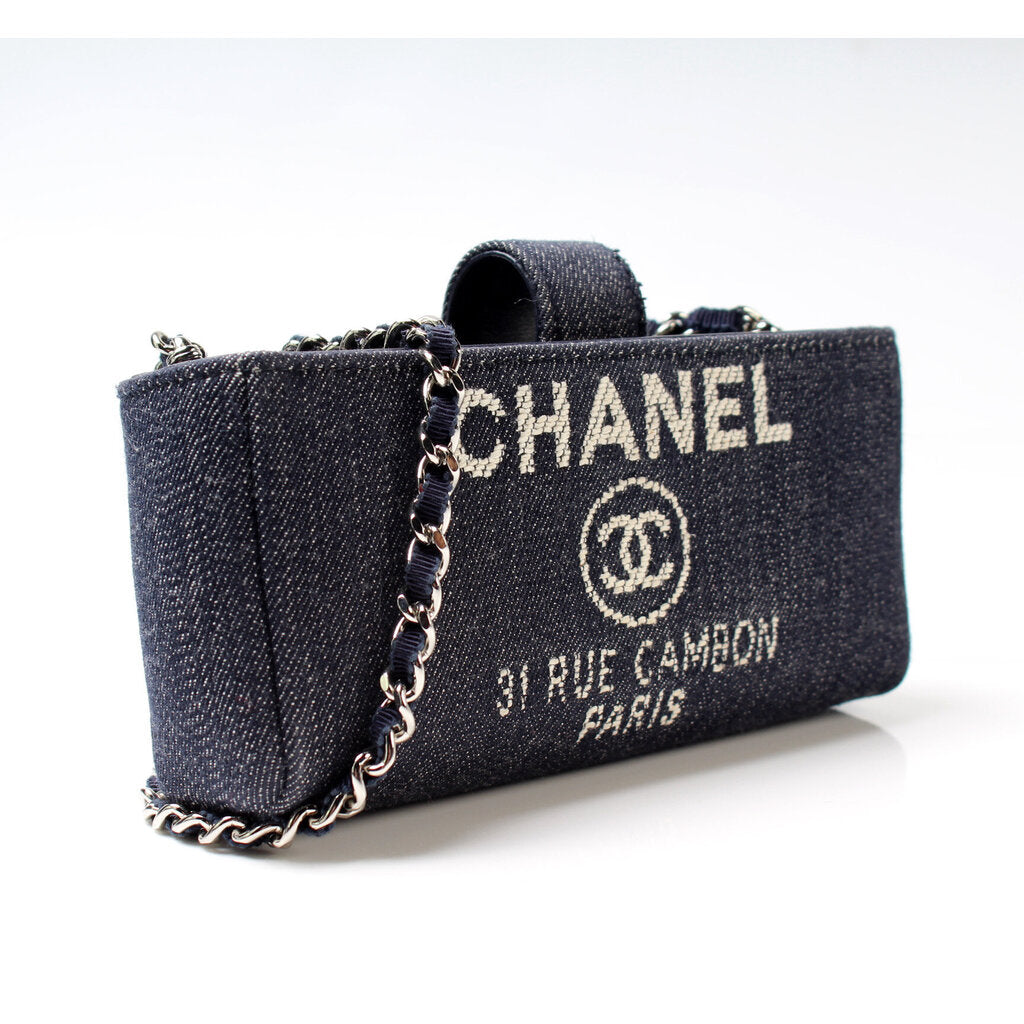 Chanel O-Phone Holder Denim Handbag