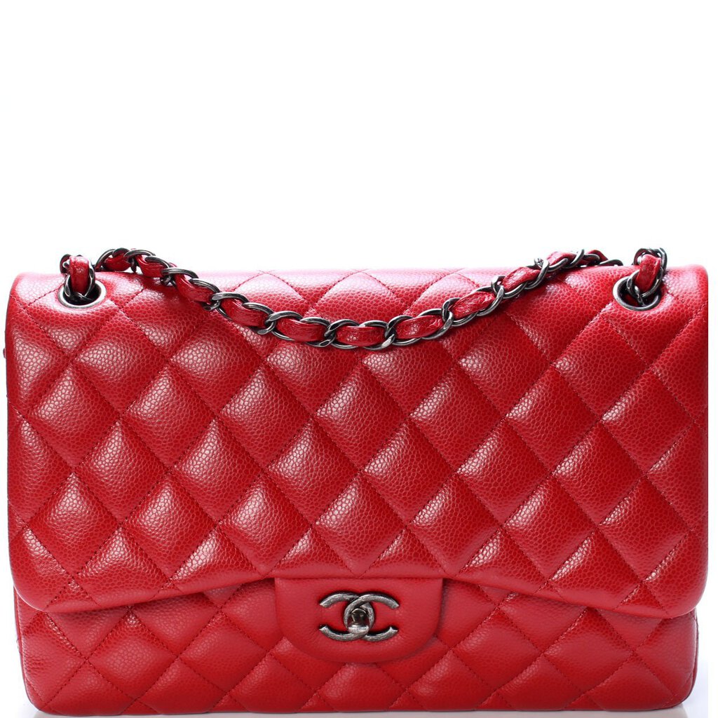 Chanel Classic Flap Jumbo Caviar 21M Handbag